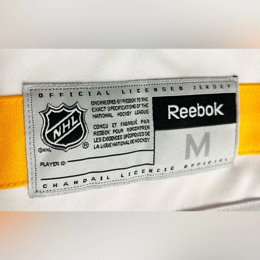 NHL Reebok Buffalo Sabres Men’s Hockey White Jersey White Jersey   SIZE. M - Picture 6 of 13